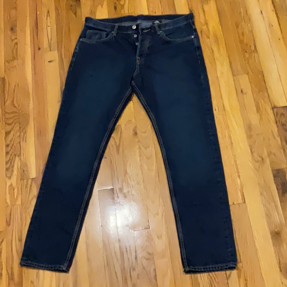 Brand New H&M Blue Slim Tapered Fit 34x32 Regular Men’s Jeans